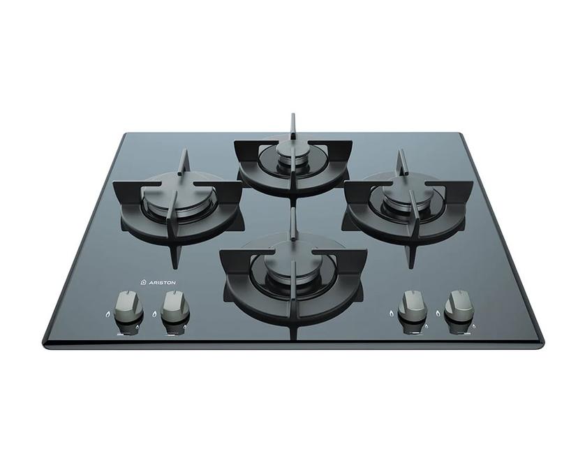 Ariston 60 cm Built-In Gas Hob Cooker (4 Burners, Ice Glass Finish) - DD642/A/ICE 