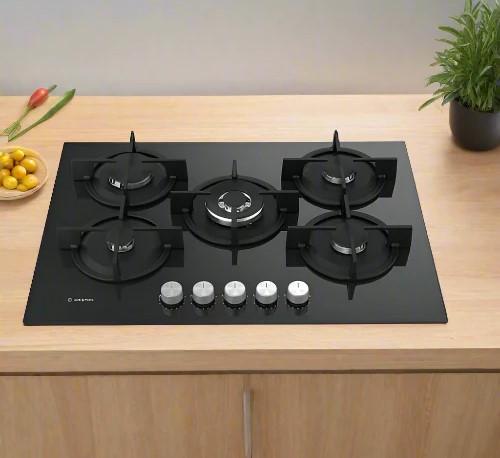 Ariston 75 cm Built-In Gas Hob Cooker - AGS72S/BK 