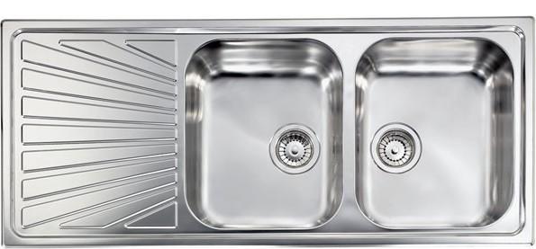 CM Cometa Double Bowl Sink with Left Drainer -  811497DCSSX 