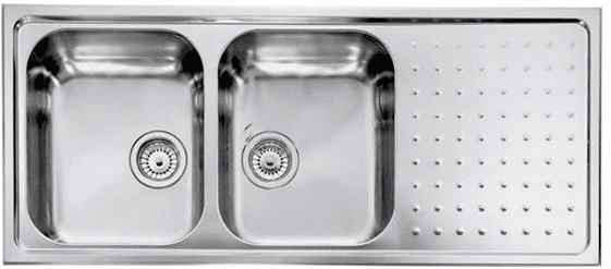 CM Punto Plus Double Bowl Sink - 811107SCSSP 
