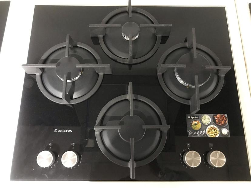 Ariston 60 cm Built-In Gas Hob Cooker - AGS615/BK