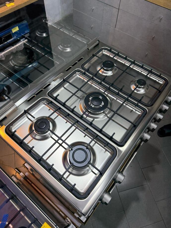 IGNIS 90 cm 5-Burner Gas Cooker with Large Gas Oven - FST965CS