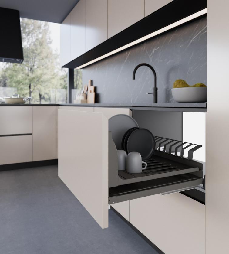 Inoxa Extractable Draining Rack For Base Ikona Range - 6703H