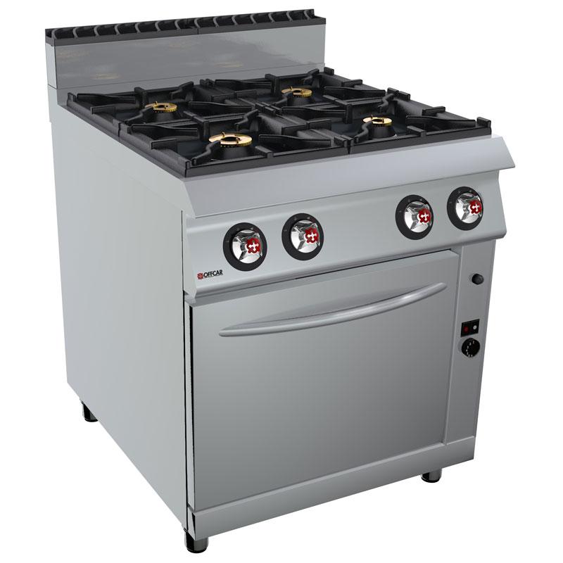 OFFCAR 90 cm 4-Burner Gas Cooker with 70 cm Gas Oven - 80CBG14
